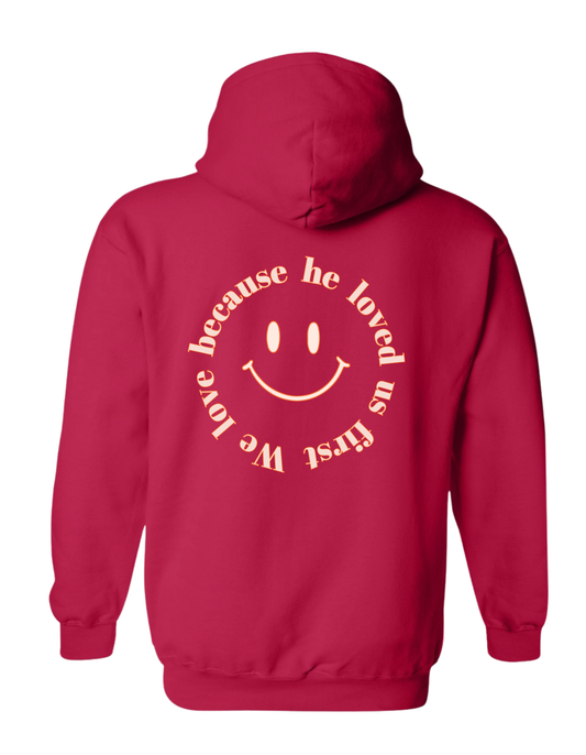 PREORDER Original Love Theory Hoodie-Red (Adult and Youth)