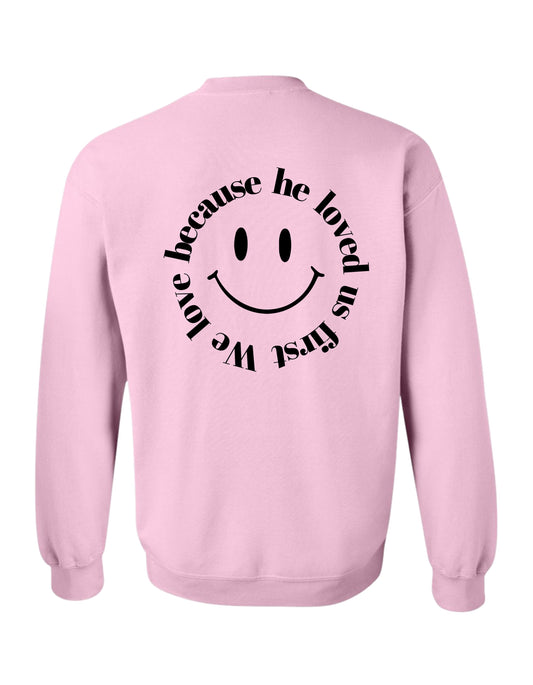 PREORDER Original Love Theory Crew-Pink (Adult and Youth)