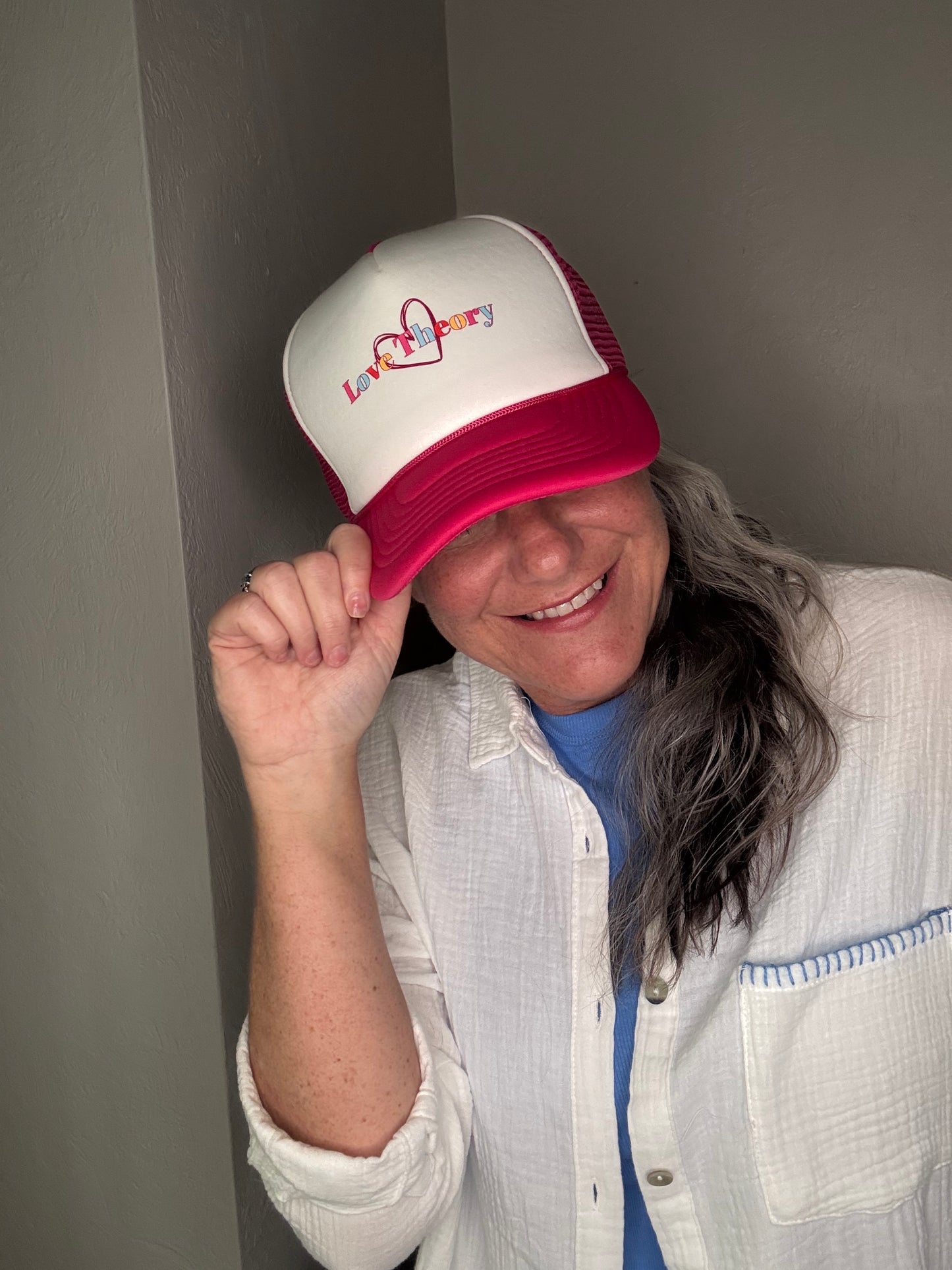 Classic Foam Trucker Hat-Hot Pink Remix