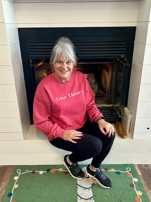 Love Yourself And Be Brave Crew (Heather Red)-Youth