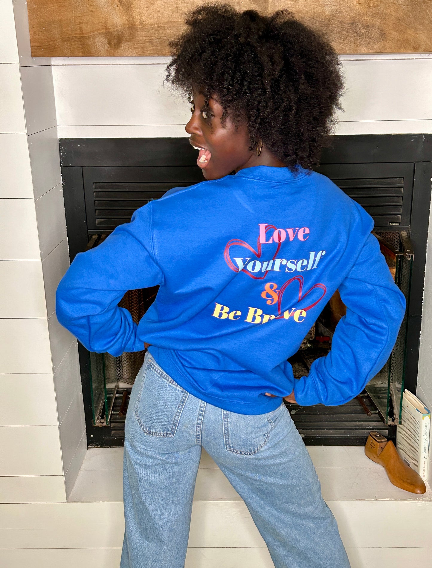 Love Yourself And Be Brave-Royal Blue