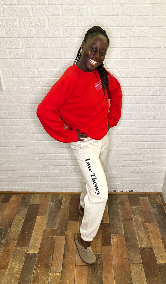Love Theory Joggers-Heather Oatmeal