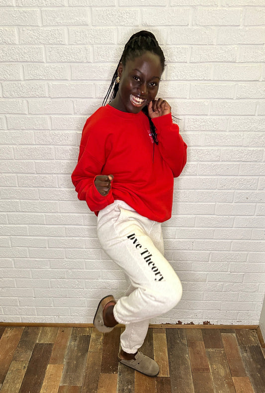 Love Theory Joggers-Heather Oatmeal