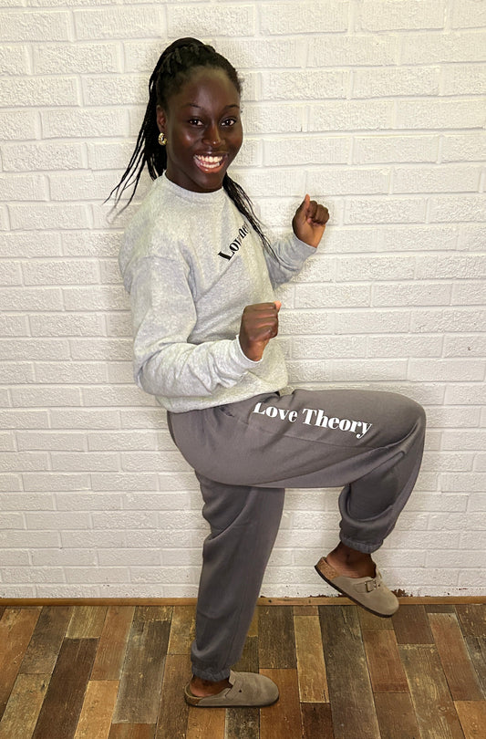 Love Theory Joggers-Dark Grey