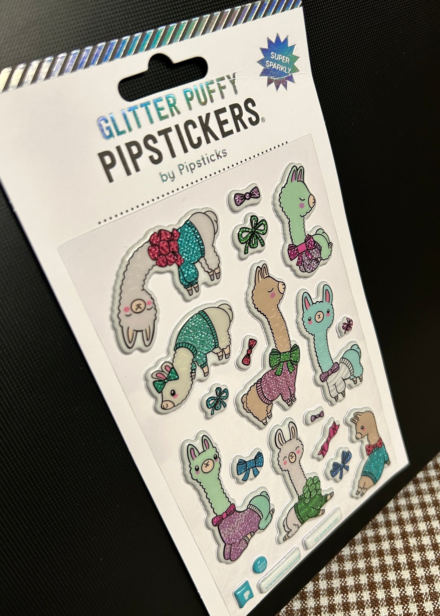 Glitter Puffy Llama Sweater PipStickers