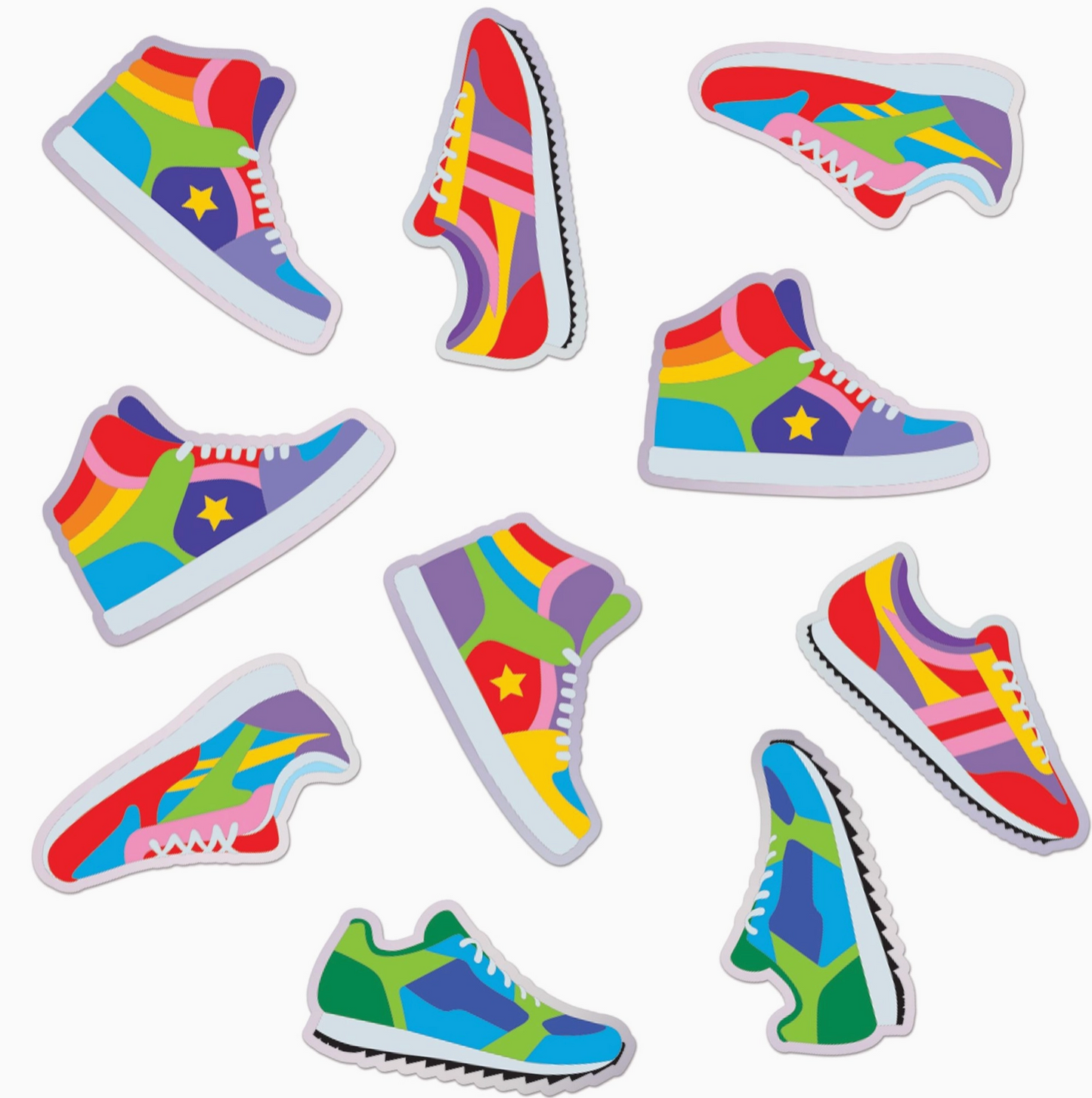 Tennis Shoes Sticker Confetti