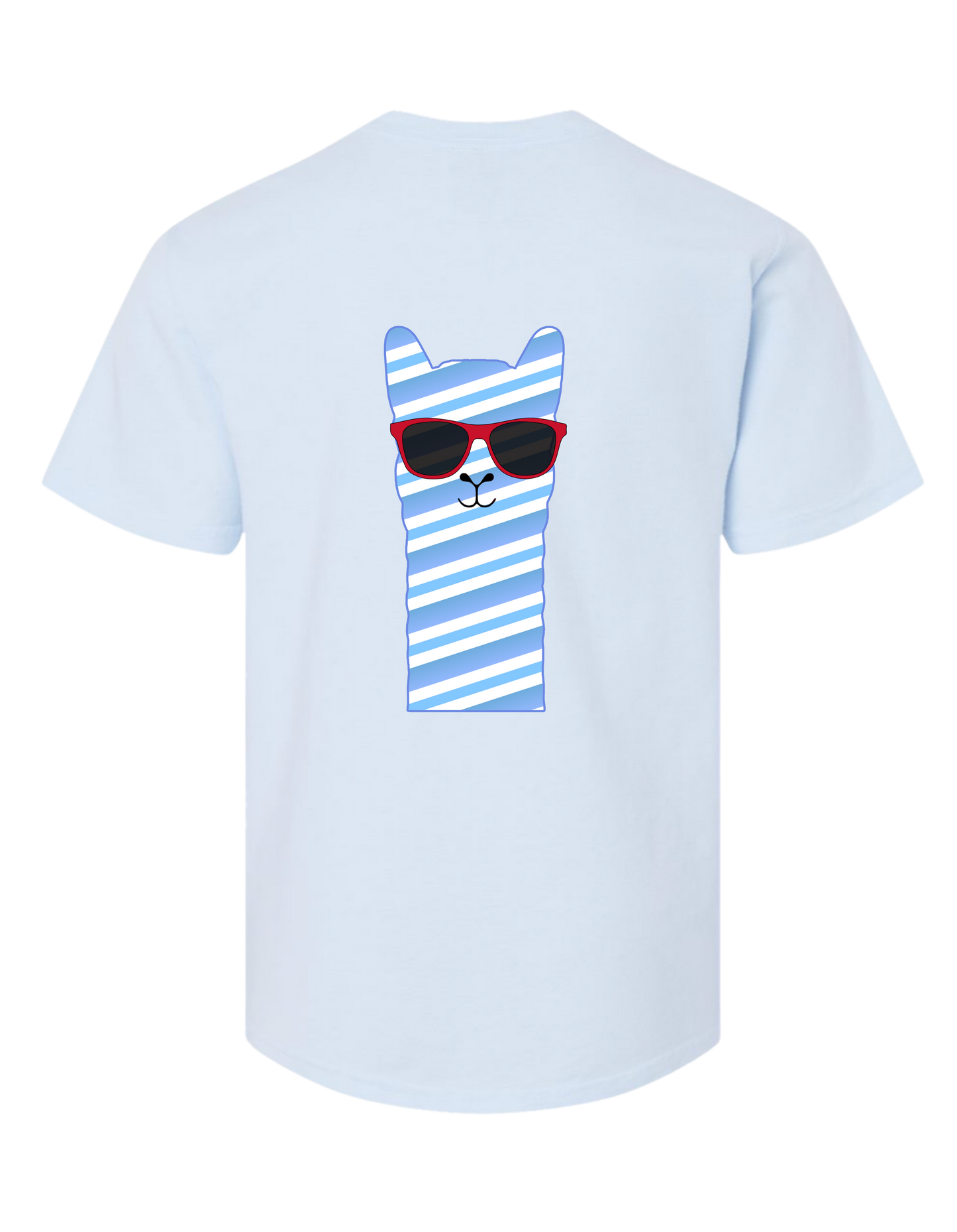 Llama Love Light Blue T-Shirt (Adult and Youth)