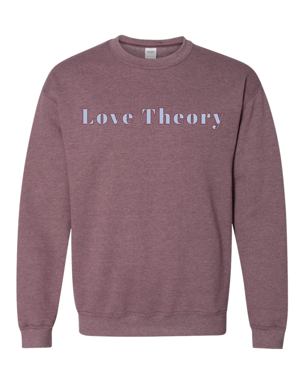 PREORDER Original Love Theory Crew-Heather Dark Maroon (Adult)