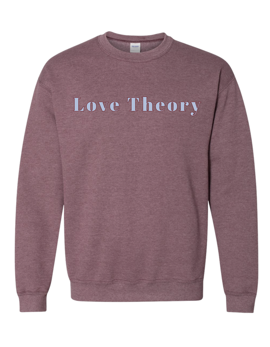PREORDER Original Love Theory Crew-Heather Dark Maroon (Adult)