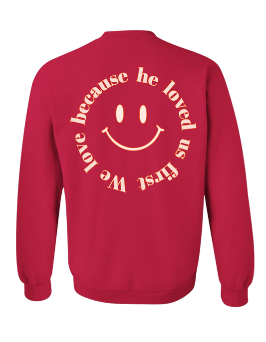 PREORDER Original Love Theory Crew-Red (Adult and Youth)