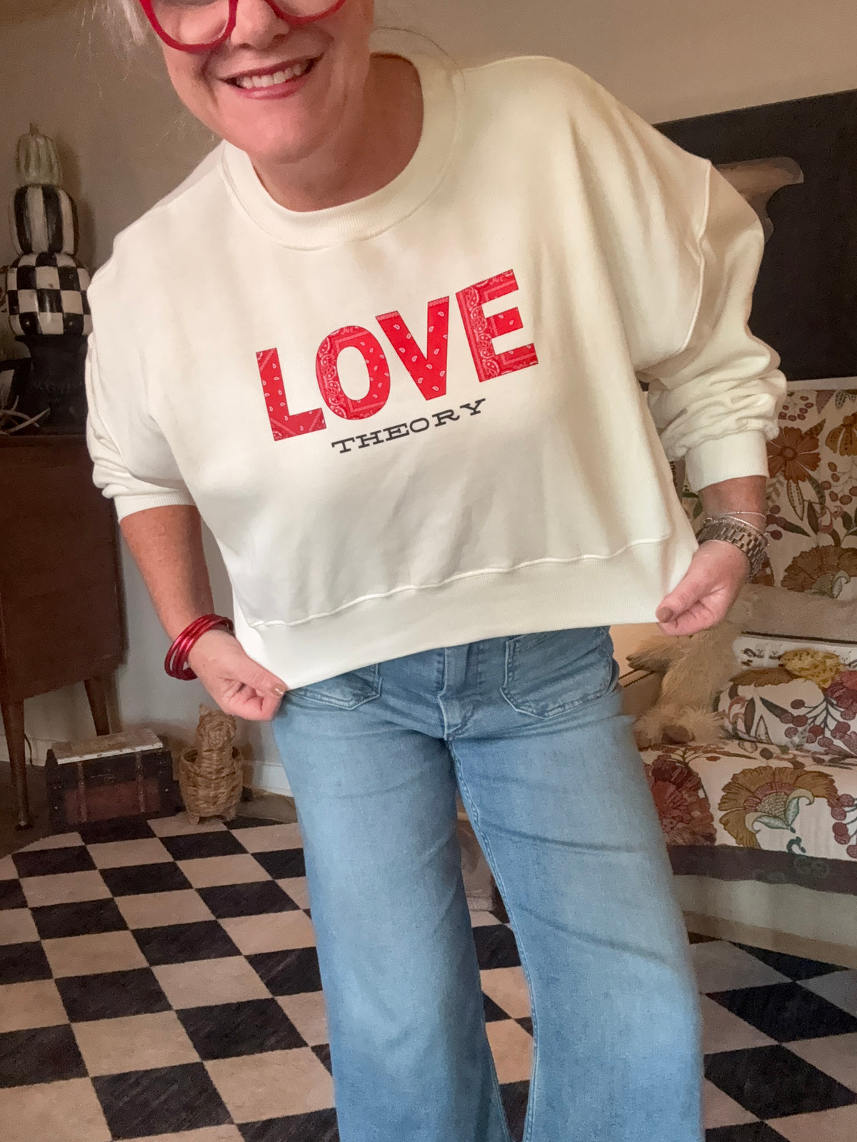 Wherever The Road Takes You Cropped Sweatshirt (Adult)