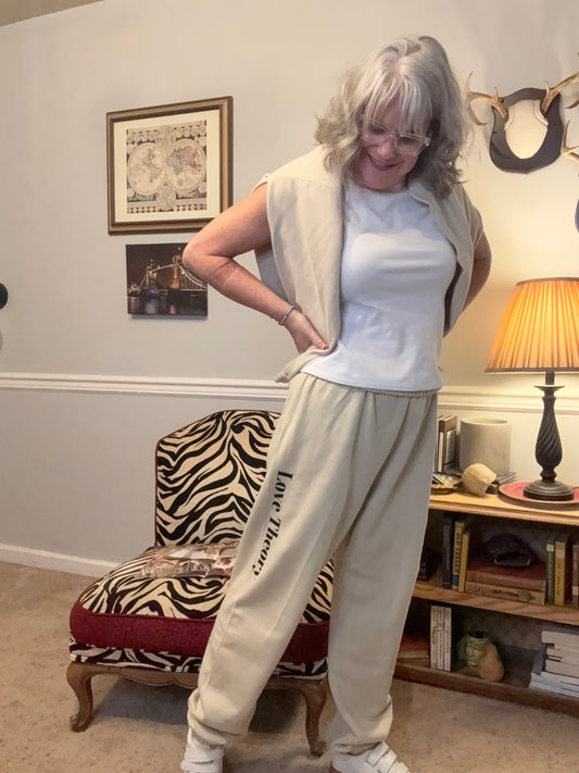 Love Theory Joggers-Adult Fit (Sand)