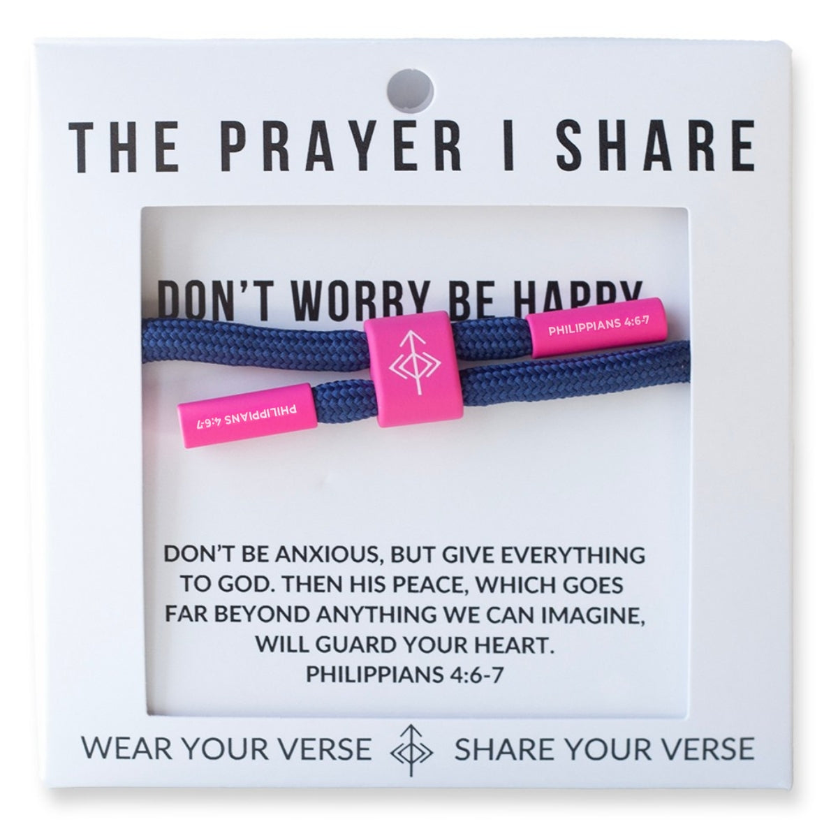 The Prayer I Share-Don't Worry Be Happy Bracelet