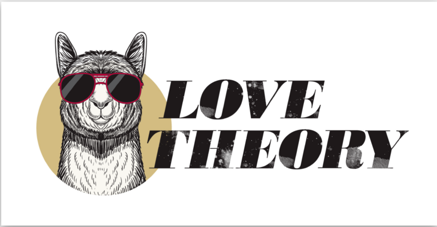 Rectangle Love Theory Sticker