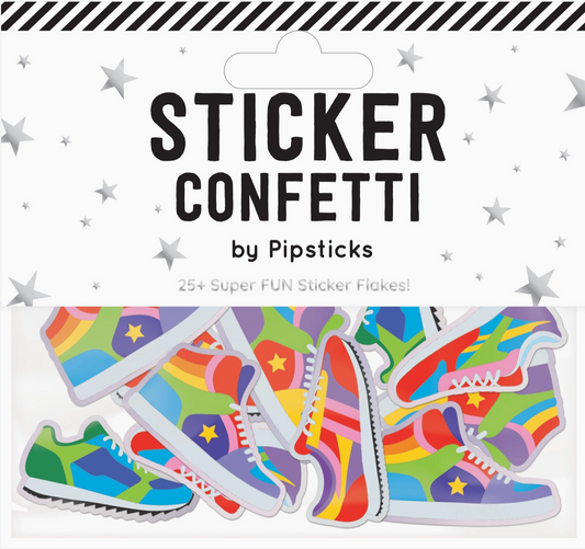 Tennis Shoes Sticker Confetti